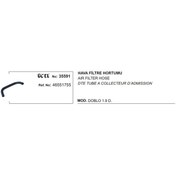 Resim Üçel Hava Filtre Hortumu 35591 Doblo 1.9d 46551755 KNO-UCEL-35591 