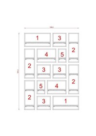 Resim Rafkestir Milano Raf Seti - Model 1 Cordoba ( Mat ) 