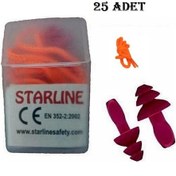 Resim 2411-T- Tekstil Tipi Antialerjik Yıkanabilir Kulak Tıkacı 25 Çift 