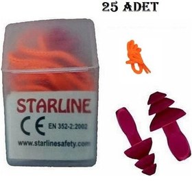 Resim 2411-T- Tekstil Tipi Antialerjik Yıkanabilir Kulak Tıkacı 25 Çift 