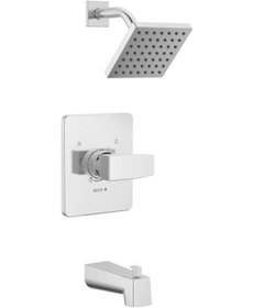 Resim Modern Tek Saplı Krom Küvet Ve Duş Kiti, Tek Püskürtmeli Dokunmatik Duş Başlıklı Duş Bataryası, Krom T14467-pp Valf Dahil Değildir Açık Mavi 