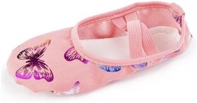 Resim GALPADA 2 Çocuk Dans Ayakkabıları Dans Topukluları Tek Bale Ayakkabıları Tek Bale Ayakkabısı Modern Dans Ayakkabıları Çocuk Bale Ayakkabıları Tabanı Bronzlaşma Düz Ayakkabılar 