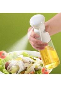 Resim Çok Amaçlı Cam Şişe Püskürtmeli Dağıtıcı Yağdanlık Limonluk Sirke Sosluk Spreyi Beyaz 4741 Ahşap 