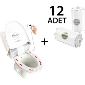 Resim Palex Sensörlü Hijyenik Klozet Kapağı + 12 Adet Yedek Rulo 