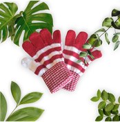 Resim Çocuk Eldiveni Kımızı Bebe Eldiven 1-4 Yaş Kırmızı 