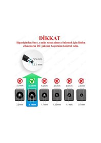Resim Açma Kapama Anahtarlı Dc 5.5x2.1 Mm Dişi-erkek Güç Kablosu 
