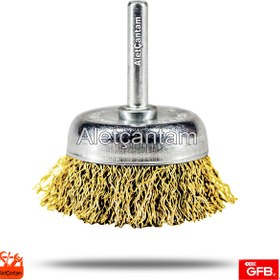 Resim GFB Matkap Tel Fırça Pimli Çanak Fırça 50mm 