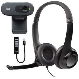 Resim Diğer Logitech C270 Kamerası, Masaüstü & Dizüstü Uygun, Daha Güçlü Görüntü Abanoz 