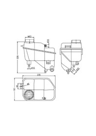 Resim Mercedes E320 W211 Yedek Su Deposu 2003-2008 Mahle Crt202000s 