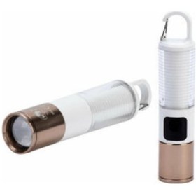 Resim Mey İthalat Usb Şarjlı Kamp Feneri Çift Işık Kaynağı 500 Lümen Güç Ekranlı Taşınabilir Led Aydınlatma 