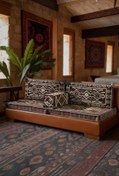 Resim mdhomecarpet Anadolu Şark Köşesi Takımı (70x190), Ev Mobilya, Şark Odası, Yer Minderi 4 Parça Süngerli 