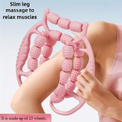 Resim Roller Ring Bacak Eğitmeni, PP Polipropilen, İnce Uyluklar, Ayak Kası Rahatlatıcı, Kan Dolaşımını Teşvik Eder, Karışık Renk, Fitness, Yoga için 