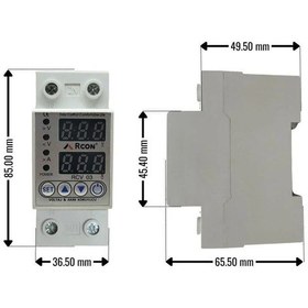 Resim Rcon Rcv 03 Akım Ve Voltaj Korumalı Monofaze 63a Sigorta 