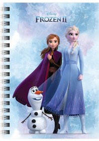 Resim Frozen Iı Metalize A6 80 Yaprak Çizgili Karton Kapak Bloknot 
