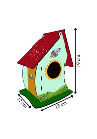 Resim Kuş Evi Ahşap Boyama Seti 1 Paket Arlantis Kendin Yap Kuş Evi Bahçe Dekoru Boyanabilir 1 Paket 