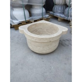 Resim Sipahi Marble Traverten Düz Köşe Kurna 