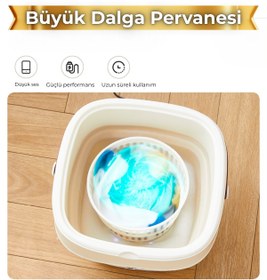 Resim DEMPOWER 11 Litre Portatif Mini Çamaşır Makinesi 