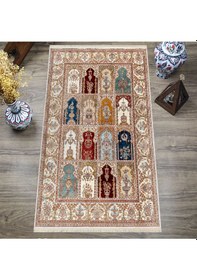 Resim Dijital Baskılı, Yıkanabilir, Yumuşak Dokulu Çocuk Ve Yetişkin Seccade S-dot-hts-03 Bej 