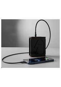 Resim 10.000 Mah Şarjmatik Dijital Göstergeli Dahili Power Bank 22.5w Kafe & Restorant Hızlı Şarj Seti Siyah 