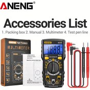 Resim ANENG SZ303 1999 Sayım Dijital Multimetre AC/DC Gerilim Akım Direnç Yüksek Hassasiyet Profesyonel Elektrik Test Cihazları 