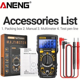 Resim ANENG SZ303 1999 Sayım Dijital Multimetre AC/DC Gerilim Akım Direnç Yüksek Hassasiyet Profesyonel Elektrik Test Cihazları 