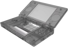 Resim eXtremeRate Nintendo DS Lite için Şeffaf Siyah Yedek Tam Muhafaza Kabuğu, Düğmeli Özel El Konsolu Kılıfı, Nintendo DS Lite NDSL için Ekran Lensi - Konsol Dahil Değildir 