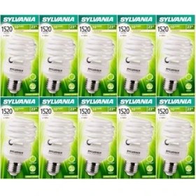 Resim Sylvania 10'Lu Paket 23W Tasarruflu Ampul - Beyaz Işık E27 Duy 