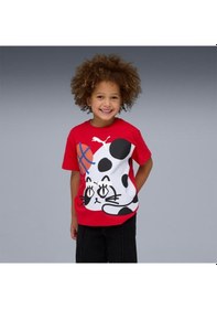 Resim Puma Çocuk Tişört Sporty Cats Kırmızı 