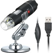 Resim Yifomall 1600x Büyütmeli Usb Dijital Mikroskop, 8 Led Aydınlatmalı Taşınabilir El Mikroskobu 