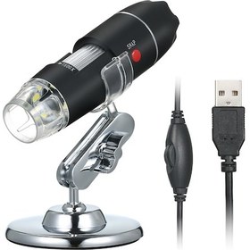 Resim Yifomall 1600x Büyütmeli Usb Dijital Mikroskop, 8 Led Aydınlatmalı Taşınabilir El Mikroskobu 
