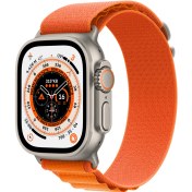 Resim Apple Watch Ultra Gps + Cellular, 49MM Titanium Case With Orange Alpine Loop - small MNHH3TU/A 