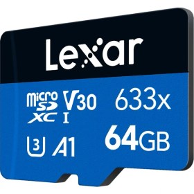 Resim Lexar High-Performance 64GB 633X Microsdxc™ Uhs-I 100MB/S Okuma 20MB/S Yazma Micro Sd Hafıza Kartı 