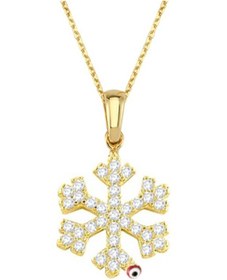 Resim Nazar Boncuklu Altın Kartanesi Kolye As157Kl Altınsepeti 