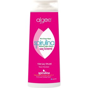 Resim Spirulina Yoğun Bakım Saç Kremi 400 ml | %100 Bitkisel & Vegan Saç Bakımı | algee® 