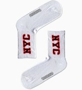 Resim CARNAVAL SOCKS Nyc Yazılı Desenli Renkli Spor Çorap 