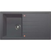 Resim Vinox Antrasit Tek Göz Granit Eviye 50X86 cm VX004 
