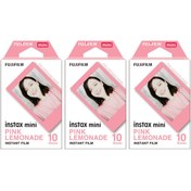 Resim Fujifilm Instax Mini Pink Lemonade 10x3 Film Seti 