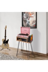 Resim Genel Markalar Plak Ve Pikap Sehpası Metal Ayaklı Atlantik Çam 