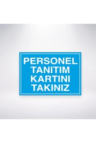 Resim Reysa Tasarım Personel Tanıtımı Kartını Takınız 21x35 Arkası Arkası Yapışkanlı Sticker 