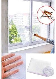 Resim Tek Kanat Tül Pencere Sineklik 125x75cm. Çok Renkli 