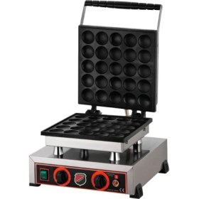 Resim Işıkgaz Silverınox Yuvarlak Bubble Waffle Makinesi, Tekli, Kapaklı, Elektrikli 