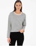 Resim Pierre Cardin Kadın Ekru Sweatshirt 50290987-vr019 Ekru 