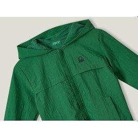 Resim United Colors Of Benetton Benetton Çocuk Unisex Yağmurluk BNT-U20157 13-14 Yeşil 