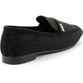 Resim Bambi Siyah Kadın Loafer Ayakkabı K01688011672 Siyah 