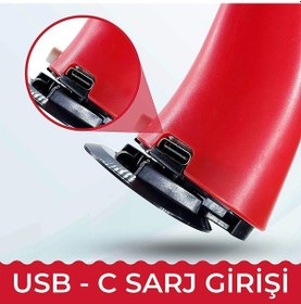Resim Prohes Ph-346 Işıklı Sarjlı Kask Boynuzu Pembe 