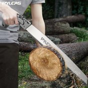 Resim Ağır Hizmet Tipi Dış Mekan Bahçe Testeresi - Ultra Kalın Bıçak, Metal El Testeresi, Budama, Çapraz ve Ağaç Kesme İçin - Ergonomik Tutma Kolu Tasarımı ile Endüstriyel Sınıf Ahşap İşleme Aracı, Dış Mekan Testeresi|Güçlü Yapı|Metal Sa 