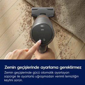 Resim Electrolux Derin Hijyen Sağlar, Tozu Temassız Şekilde Hazneye Aktarır Uv Başlıklı Dikey Süpürge EP83HB25UV 