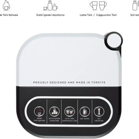 Resim Karaca Hatır Barista Cappuccino ve Türk Kahve Makinesi Pearl White 