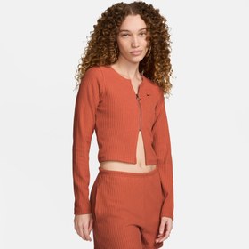 Resim Nike Sportswear Chill Knit Kadın Turuncu Eşofman Üstü 