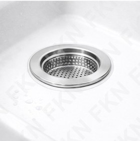 Resim Fkn Krom Mutfak Lavabo İçi Büyük Gider Çöp Tıkacı Seyyar Süzgeç Standart 